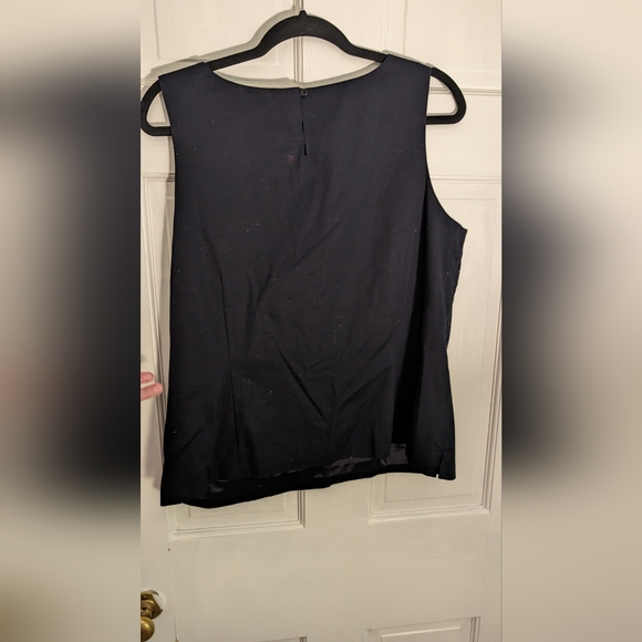 RSVP by Talbots Embellished Bejeweled Bug Funky Blouse NWT 14P - Picture 10 of 11